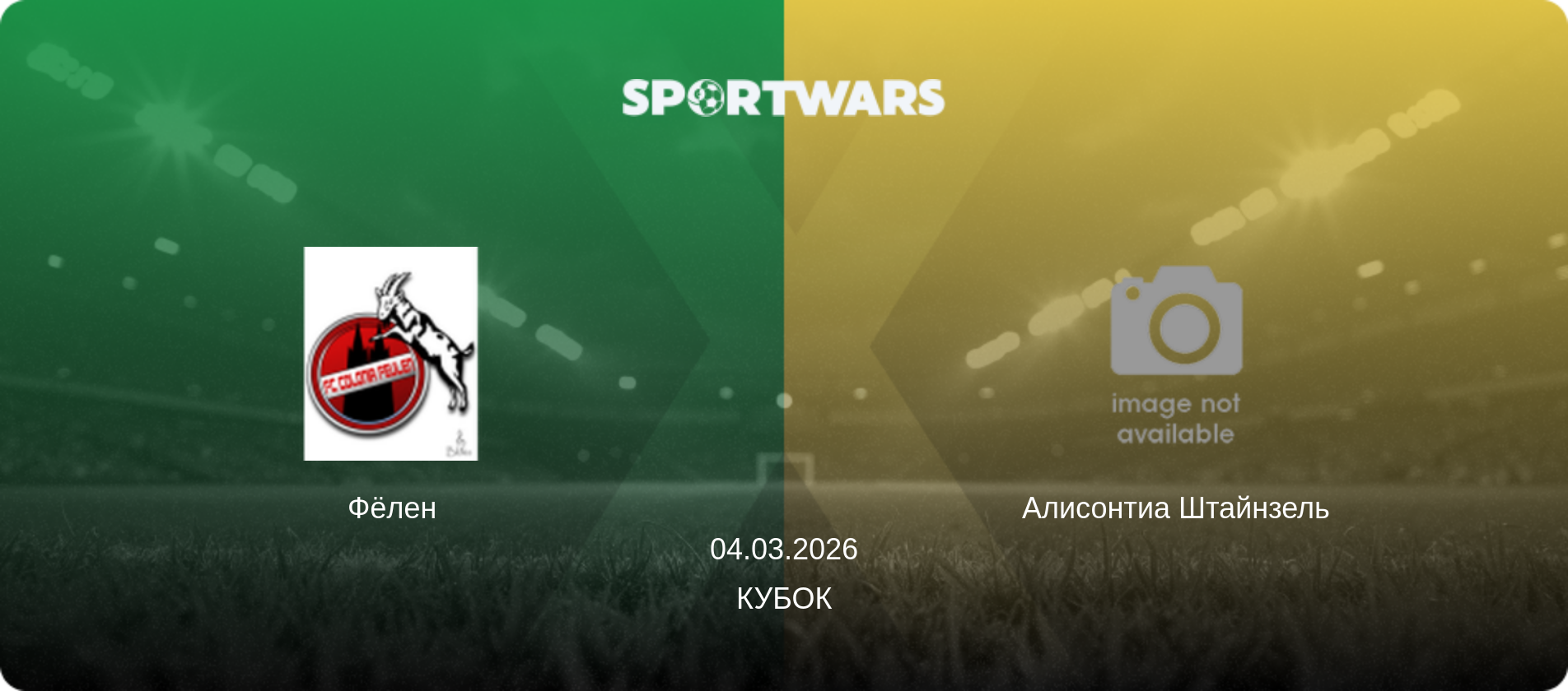 Фёлен - Алисонтиа Штайнзель, 04.03.2026 - Кубок (анонс матча)