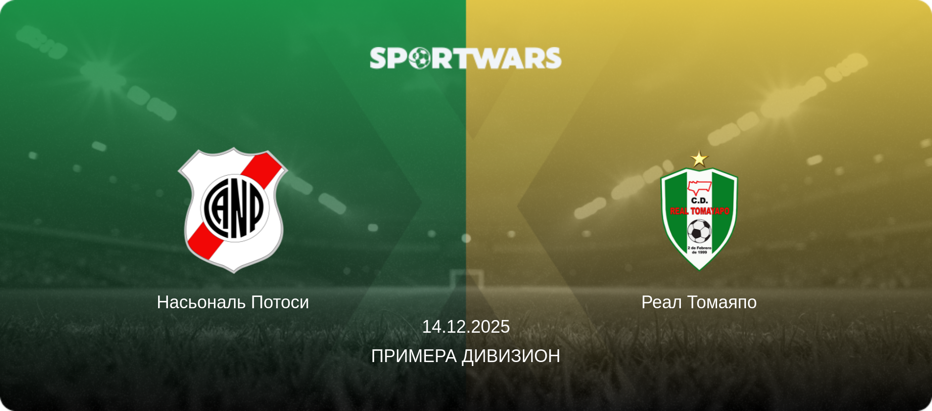 Насьональ Потоси - Реал Томаяпо, 14.12.2025 - Примера Дивизион (анонс матча)
