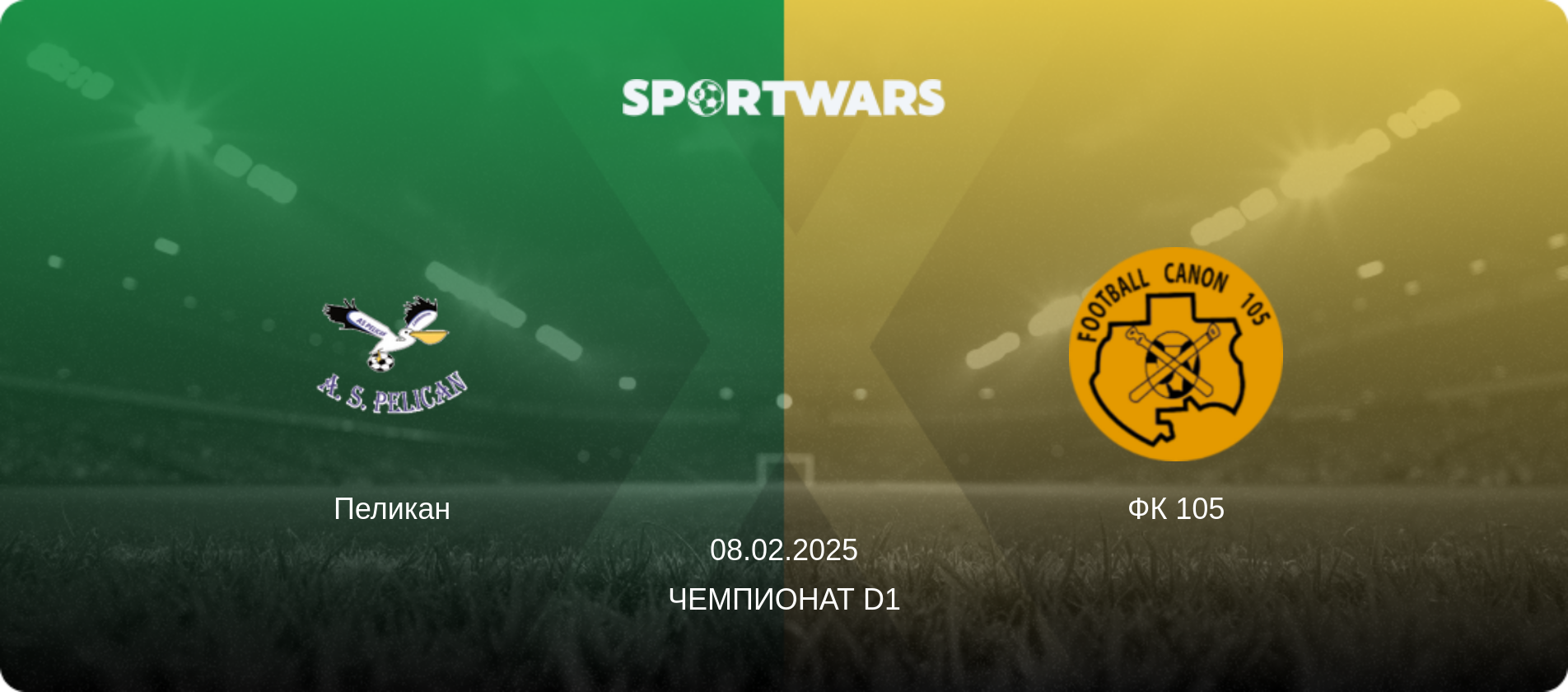 Пеликан - ФК 105, 08.02.2025 - Чемпионат D1 (анонс матча)