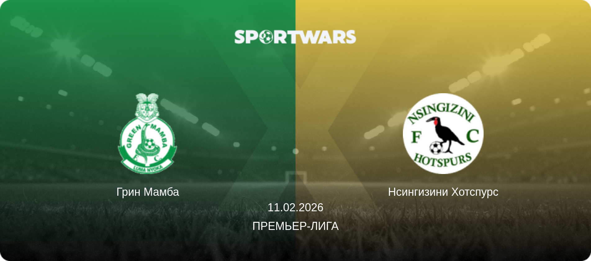Грин Мамба - Нсингизини Хотспурс, 11.02.2026 - Премьер-лига (анонс матча)