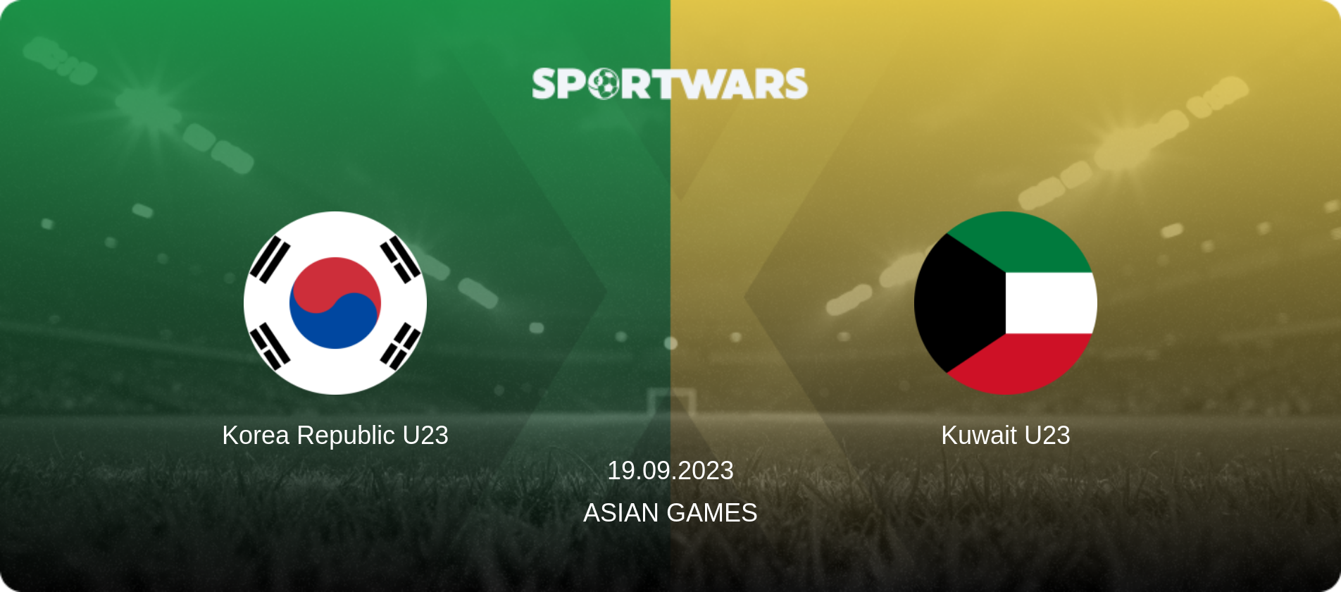 Korea Republic U23 — Kuwait U23, 19.09.2023 — Asian Games (match preview)