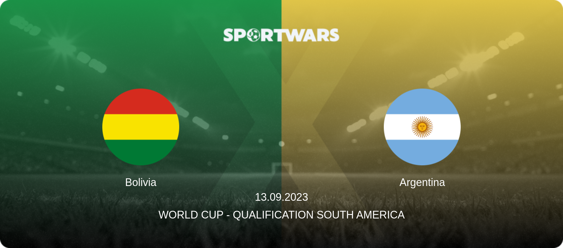 Bolivia — Argentina, 13.09.2023 — World Cup - Qualification South America (match preview)
