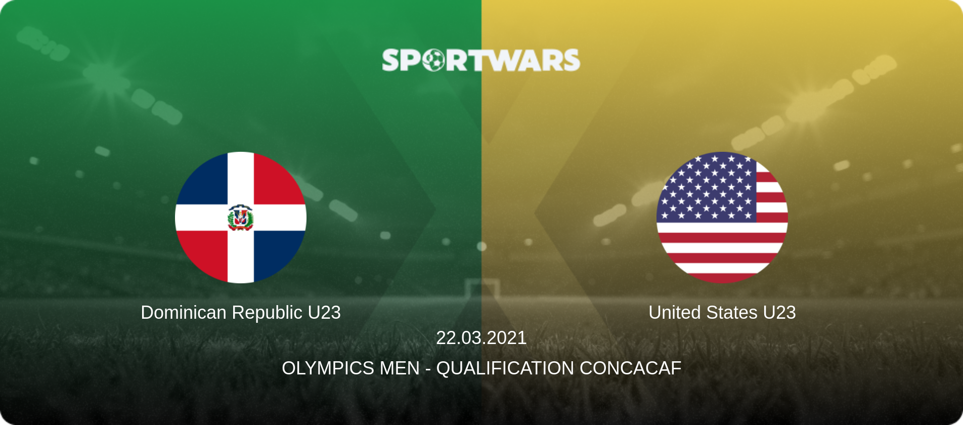 Dominican Republic U23 — United States U23, 22.03.2021 — Olympics Men - Qualification Concacaf (match preview)