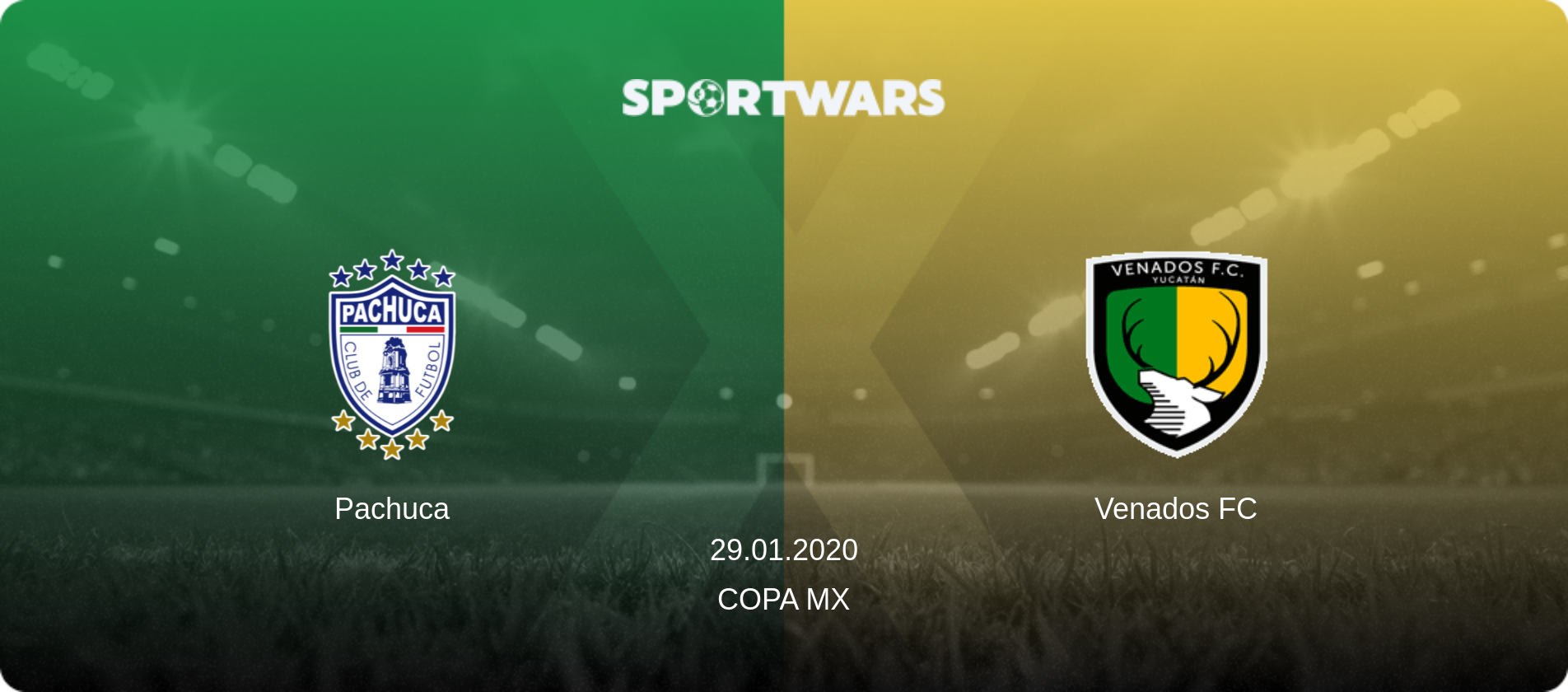 Pachuca — Venados FC, 29.01.2020 — Copa MX (match preview)