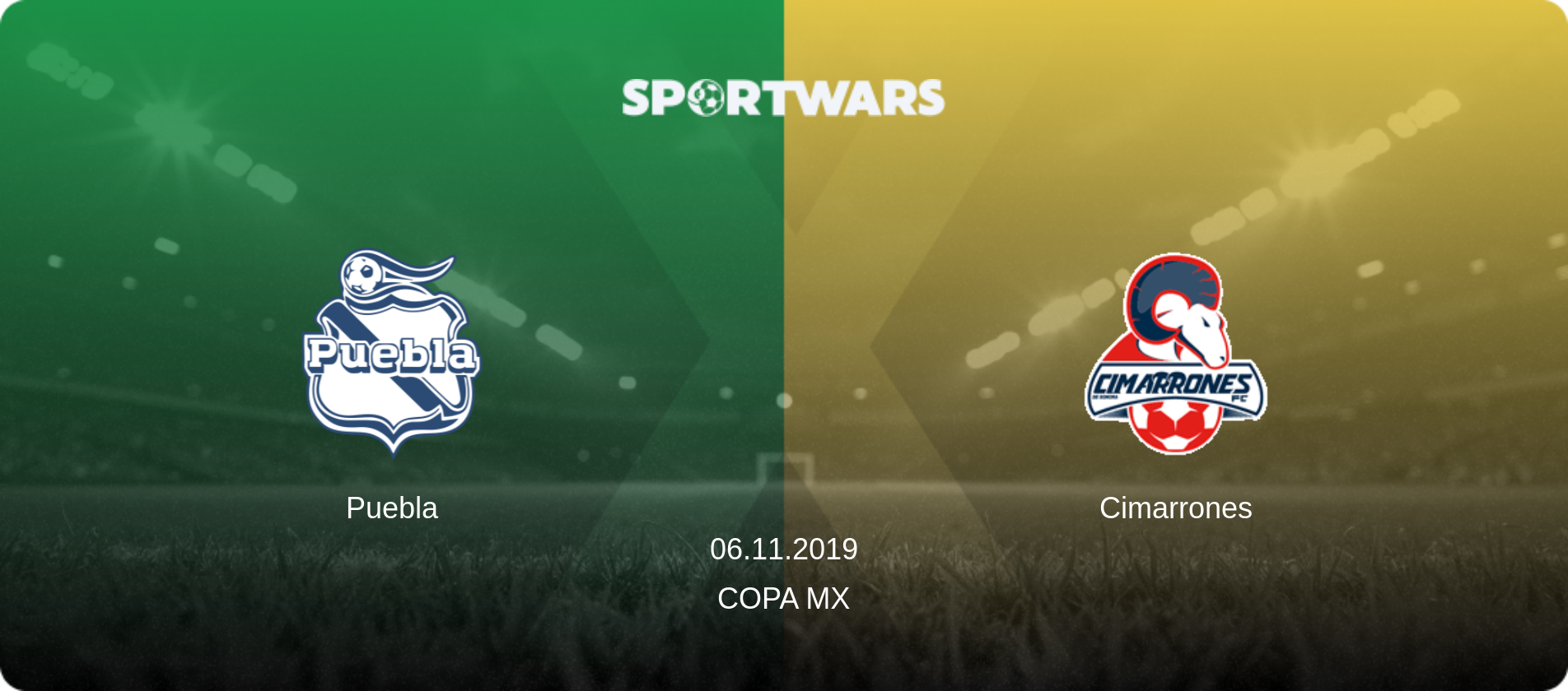 Puebla — Cimarrones, 06.11.2019 — Copa MX (match preview)