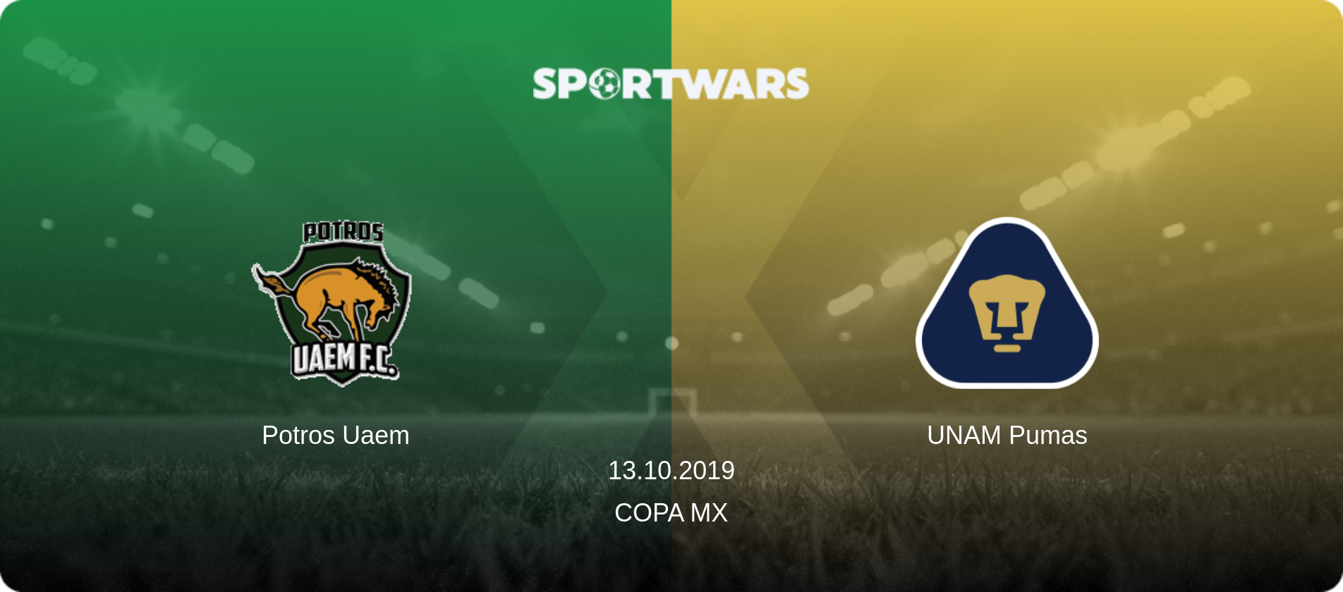 Potros Uaem — UNAM Pumas, 13.10.2019 — Copa MX (match preview)