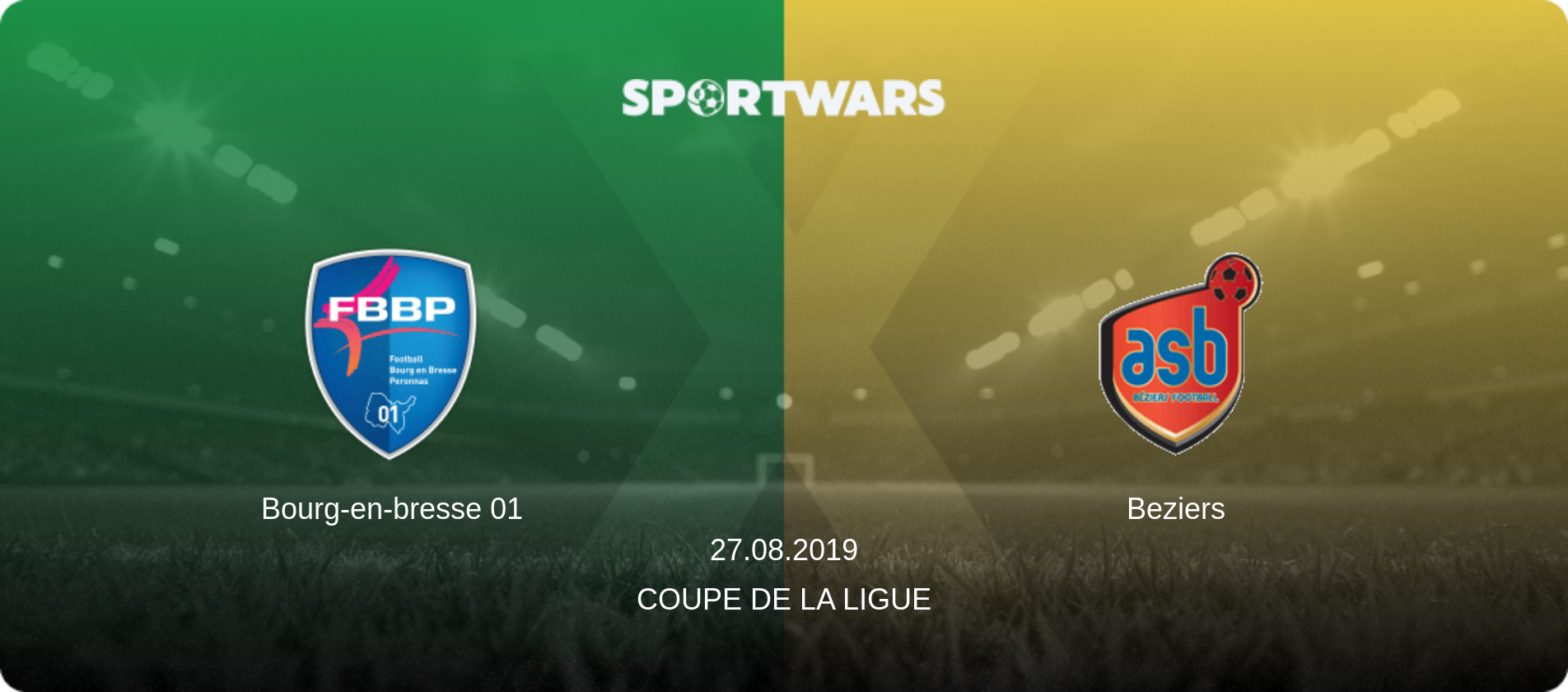Bourg-en-bresse 01 — Beziers, 27.08.2019 — Coupe de la Ligue (match preview)