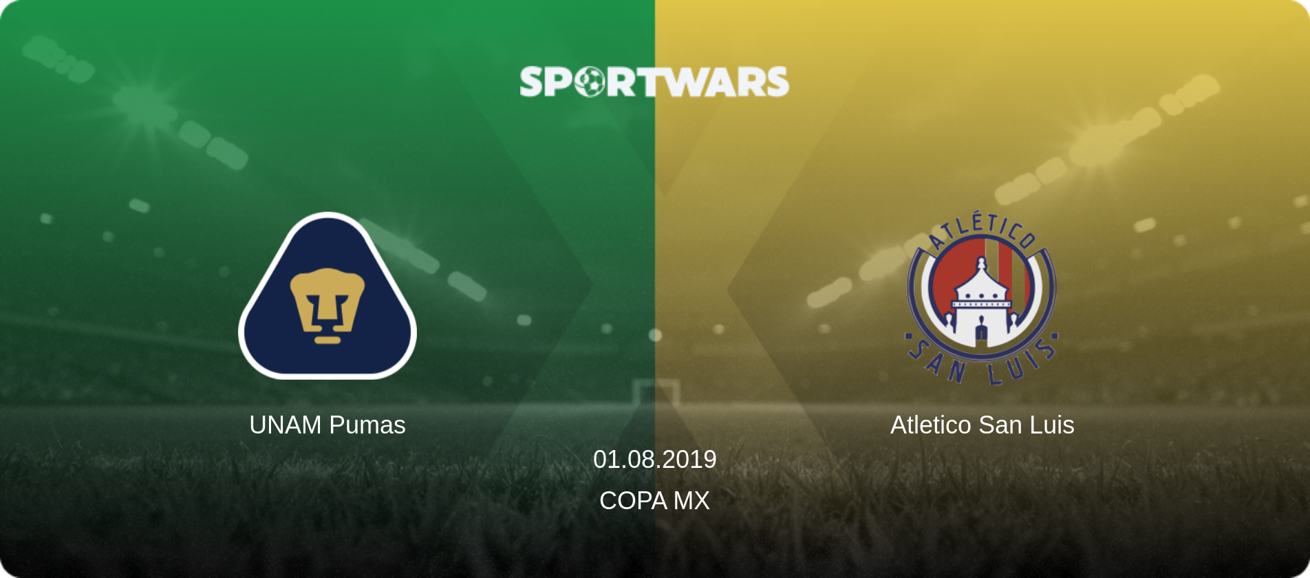 UNAM Pumas — Atletico San Luis, 01.08.2019 — Copa MX (match preview)