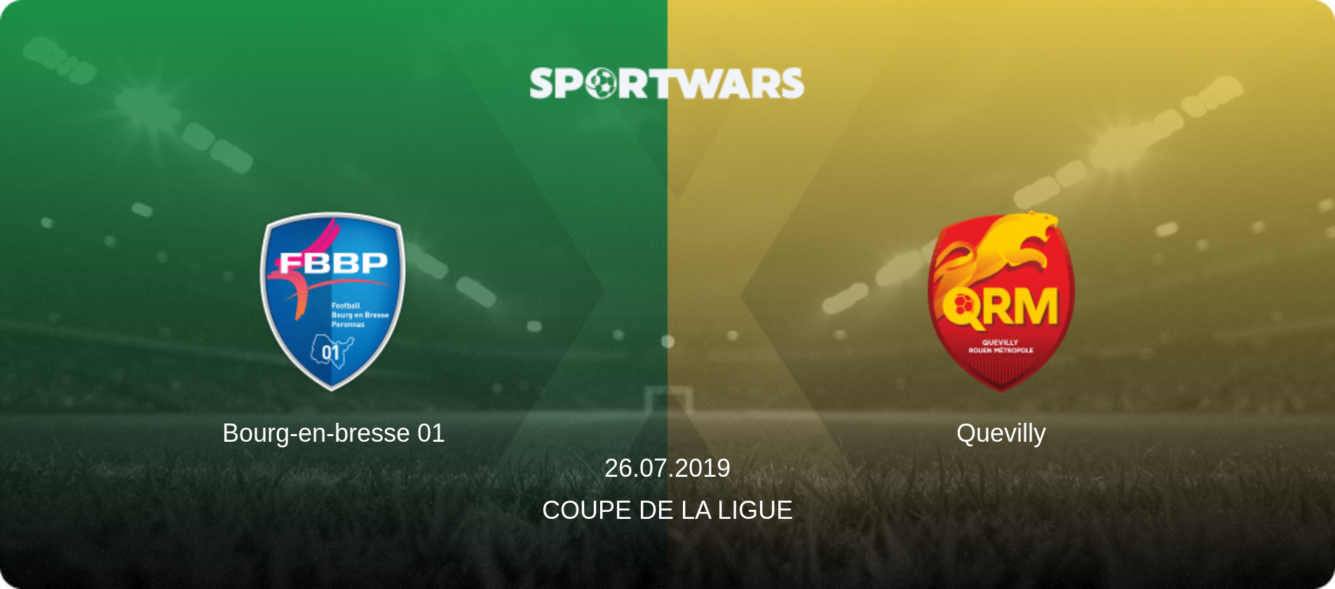 Bourg-en-bresse 01 — Quevilly, 26.07.2019 — Coupe de la Ligue (match preview)