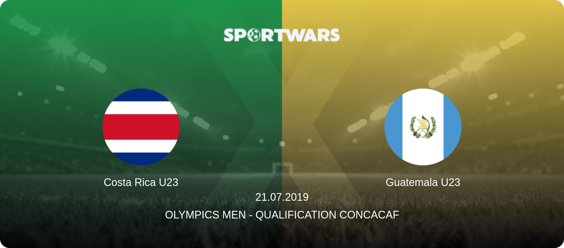 Costa Rica U23 — Guatemala U23, 21.07.2019 — Olympics Men - Qualification Concacaf (match preview)