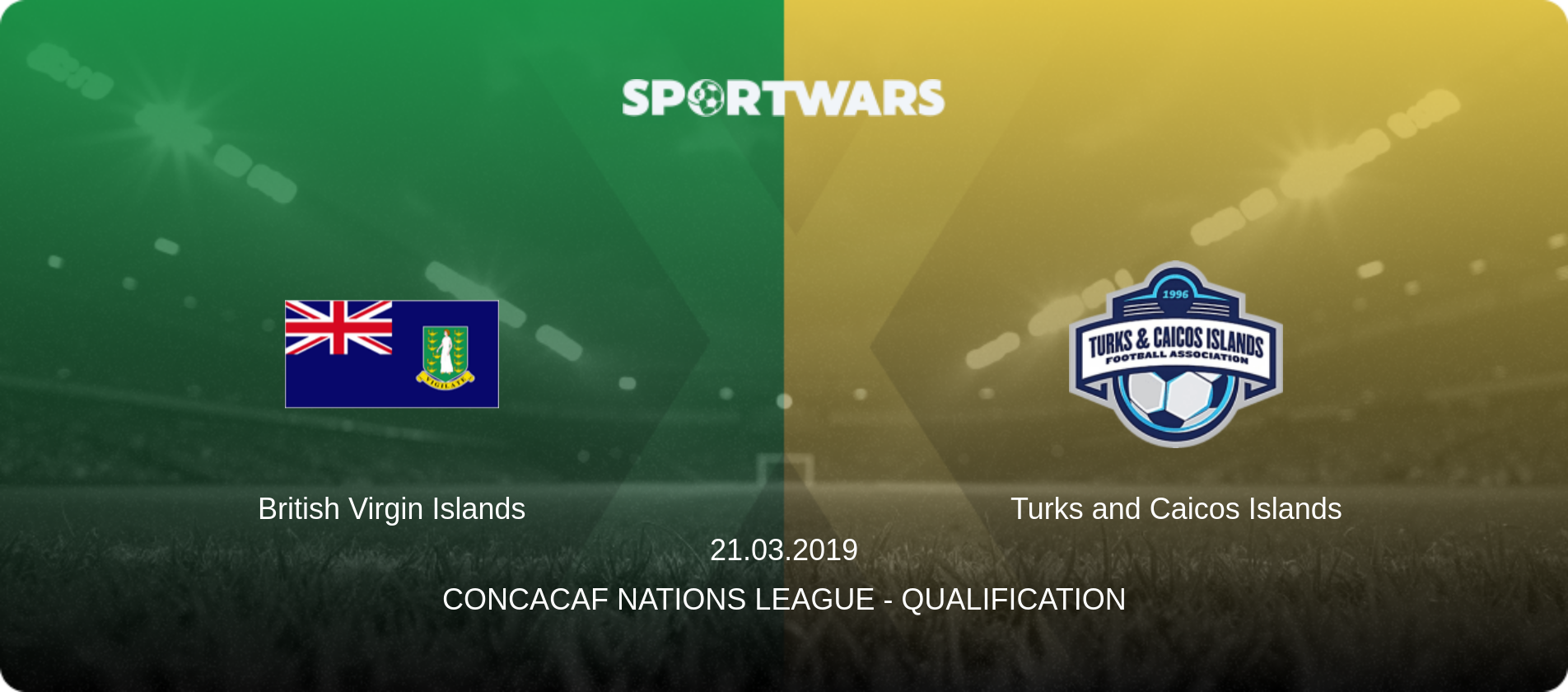 British Virgin Islands — Turks and Caicos Islands, 21.03.2019 — CONCACAF Nations League - Qualification (match preview)
