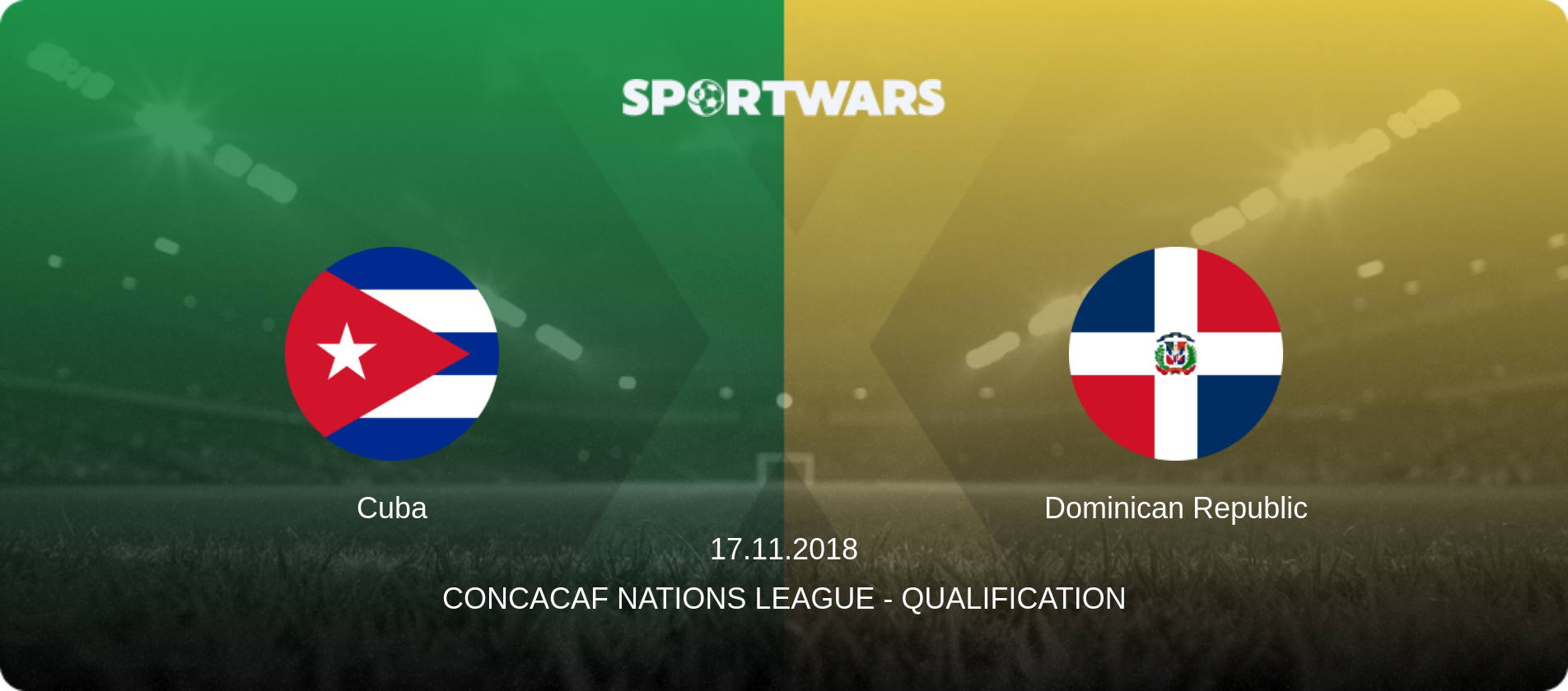 Cuba — Dominican Republic, 17.11.2018 — CONCACAF Nations League - Qualification (match preview)