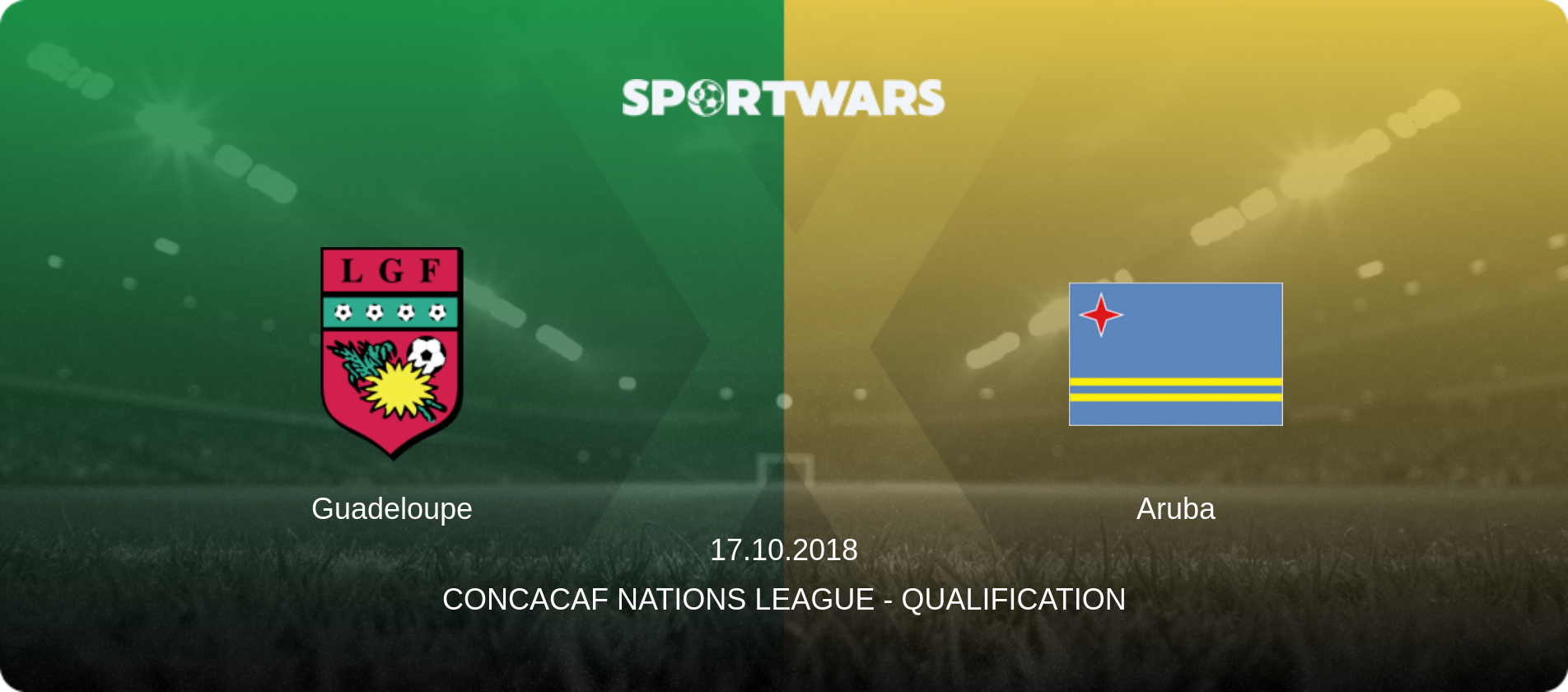 Guadeloupe — Aruba, 17.10.2018 — CONCACAF Nations League - Qualification (match preview)