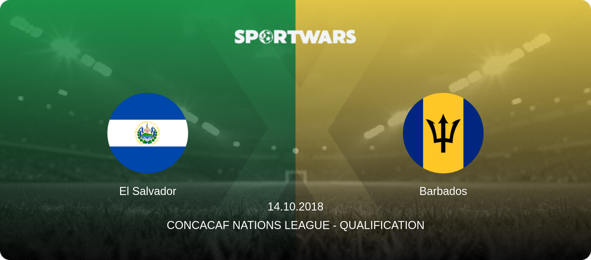 El Salvador — Barbados, 14.10.2018 — CONCACAF Nations League - Qualification (match preview)