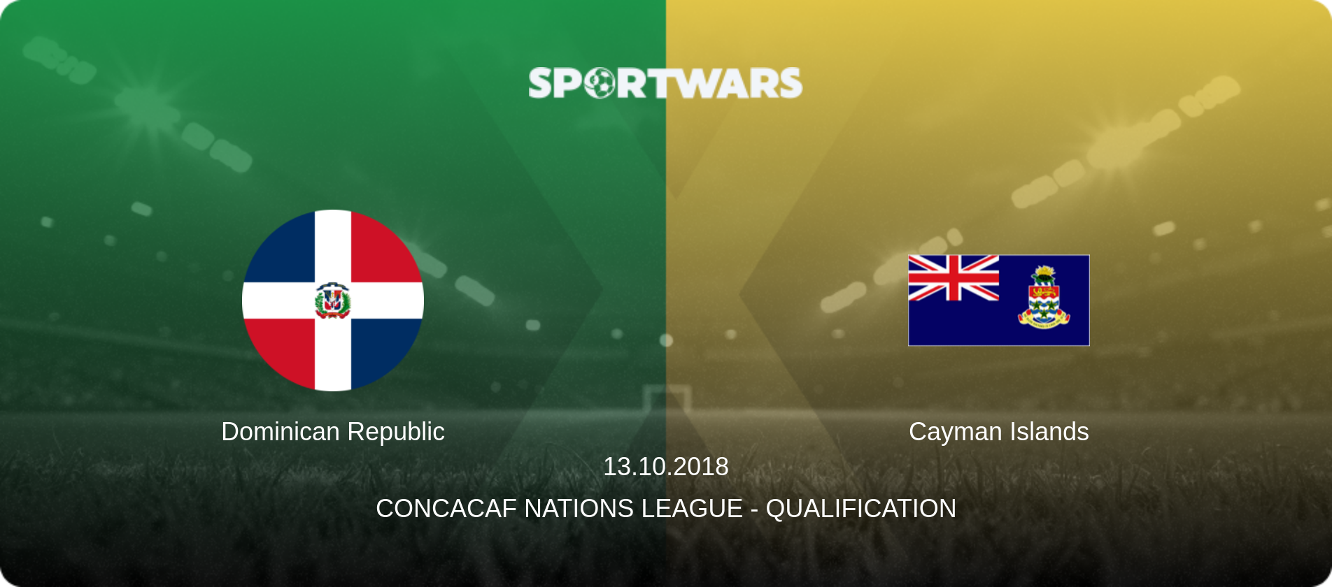Dominican Republic — Cayman Islands, 13.10.2018 — CONCACAF Nations League - Qualification (match preview)