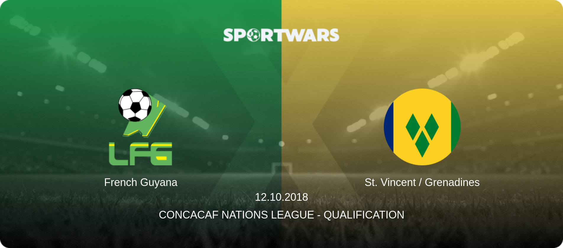 French Guyana — St. Vincent / Grenadines, 12.10.2018 — CONCACAF Nations League - Qualification (match preview)