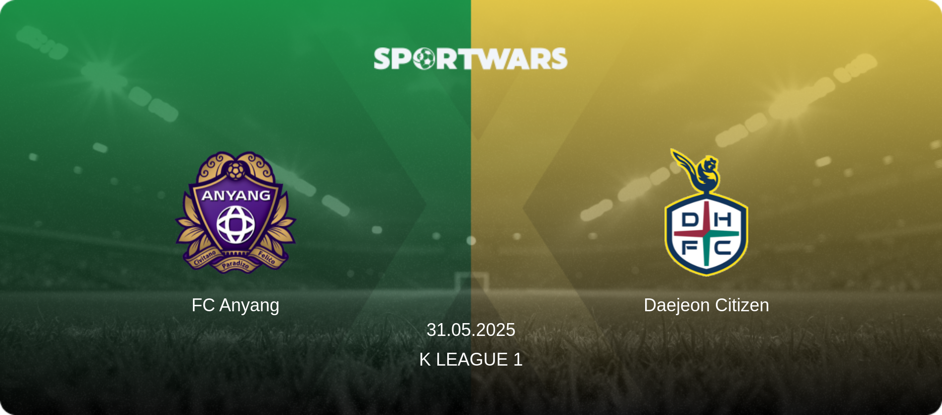 FC Anyang — Daejeon Citizen, 31.05.2025 — K League 1 (match preview)