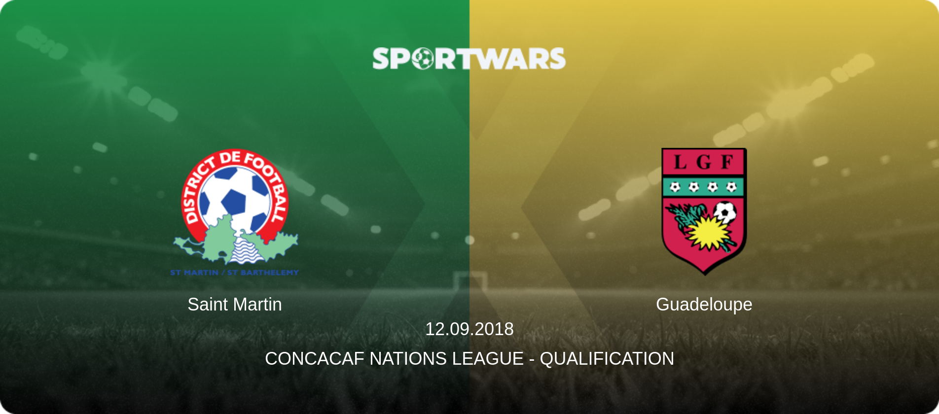 Saint Martin — Guadeloupe, 12.09.2018 — CONCACAF Nations League - Qualification (match preview)