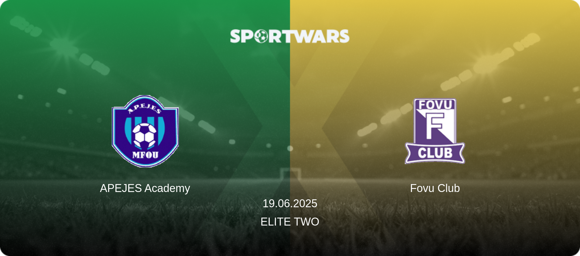 APEJES Academy — Fovu Club, 19.06.2025 — Elite Two (match preview)