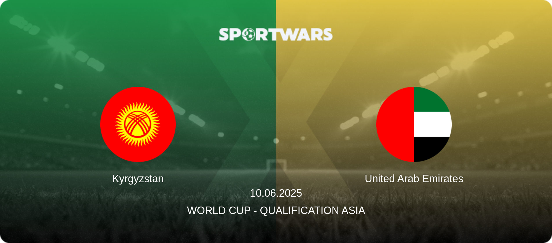 Kyrgyzstan — United Arab Emirates, 10.06.2025 — World Cup - Qualification Asia (match preview)