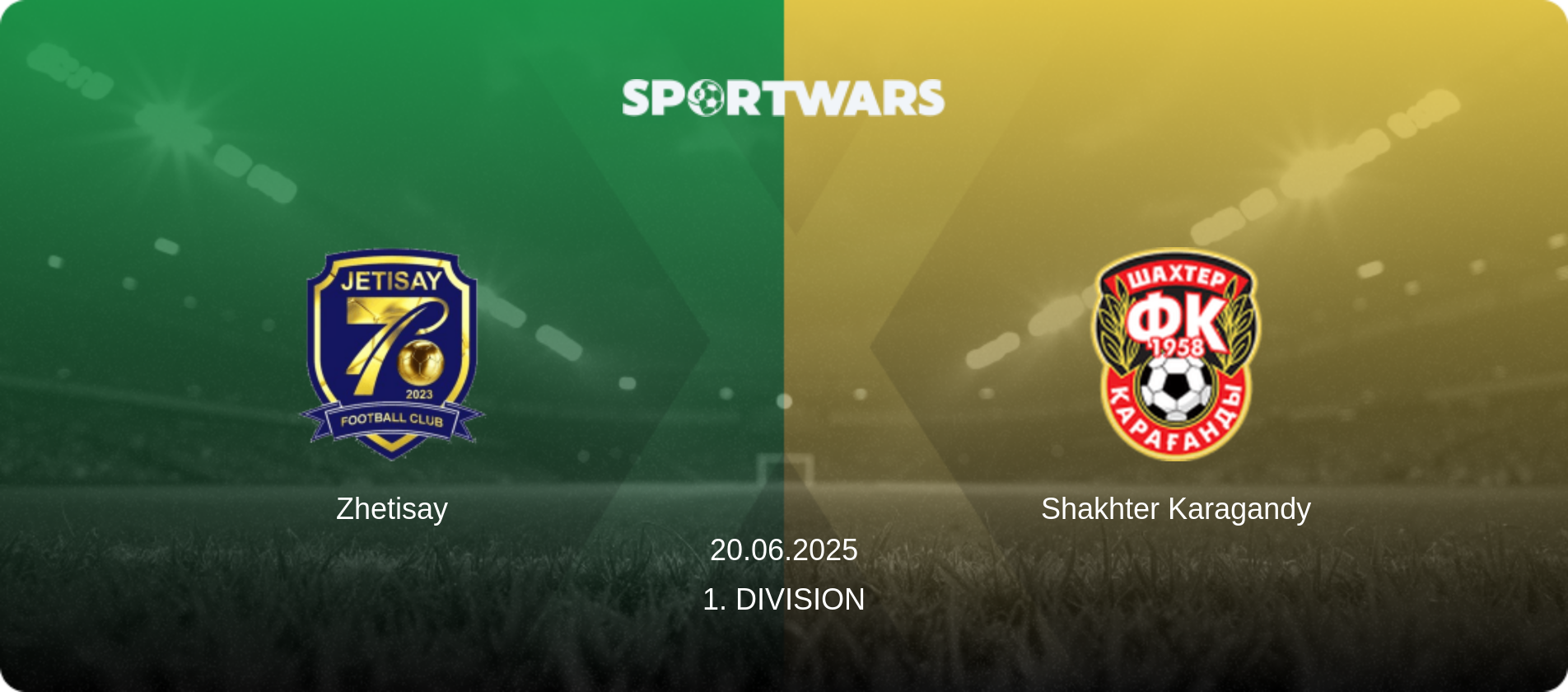 Zhetisay — Shakhter Karagandy, 20.06.2025 — 1. Division (match preview)