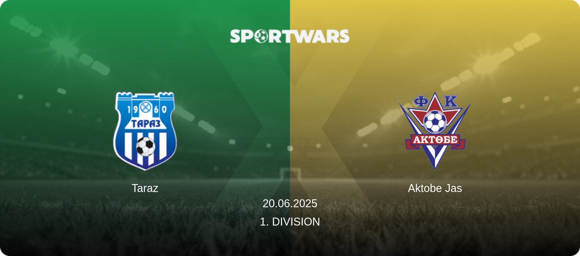 Taraz — Aktobe Jas, 20.06.2025 — 1. Division (match preview)