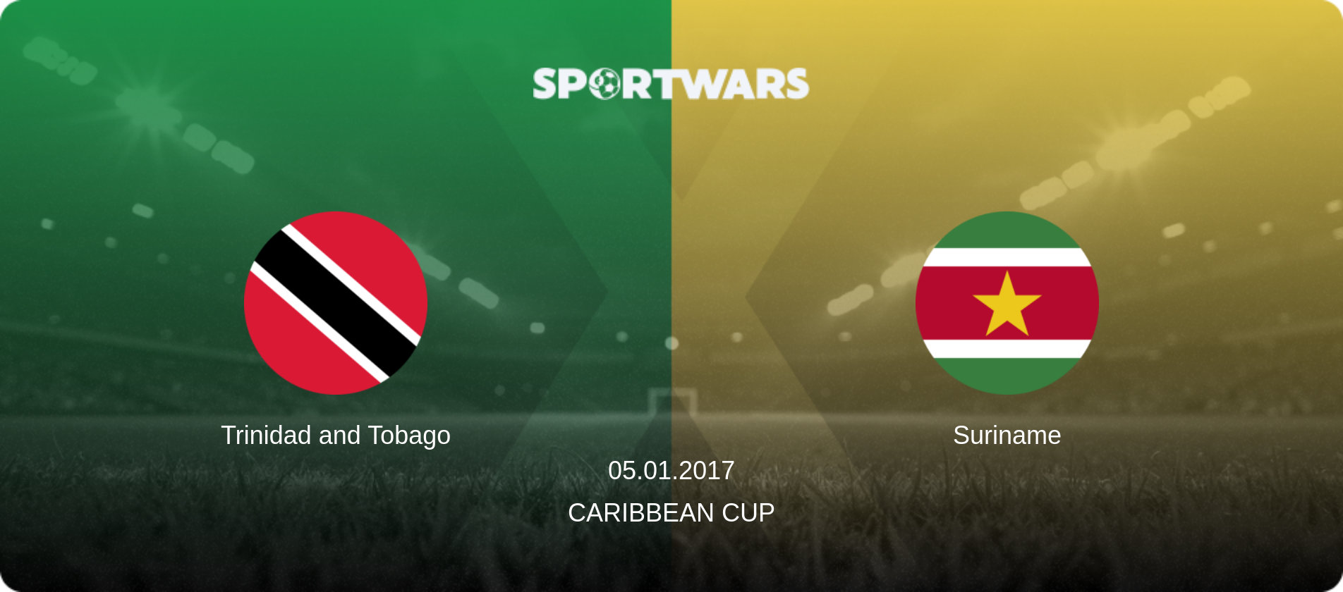 Trinidad and Tobago — Suriname, 05.01.2017 — Caribbean Cup (match preview)