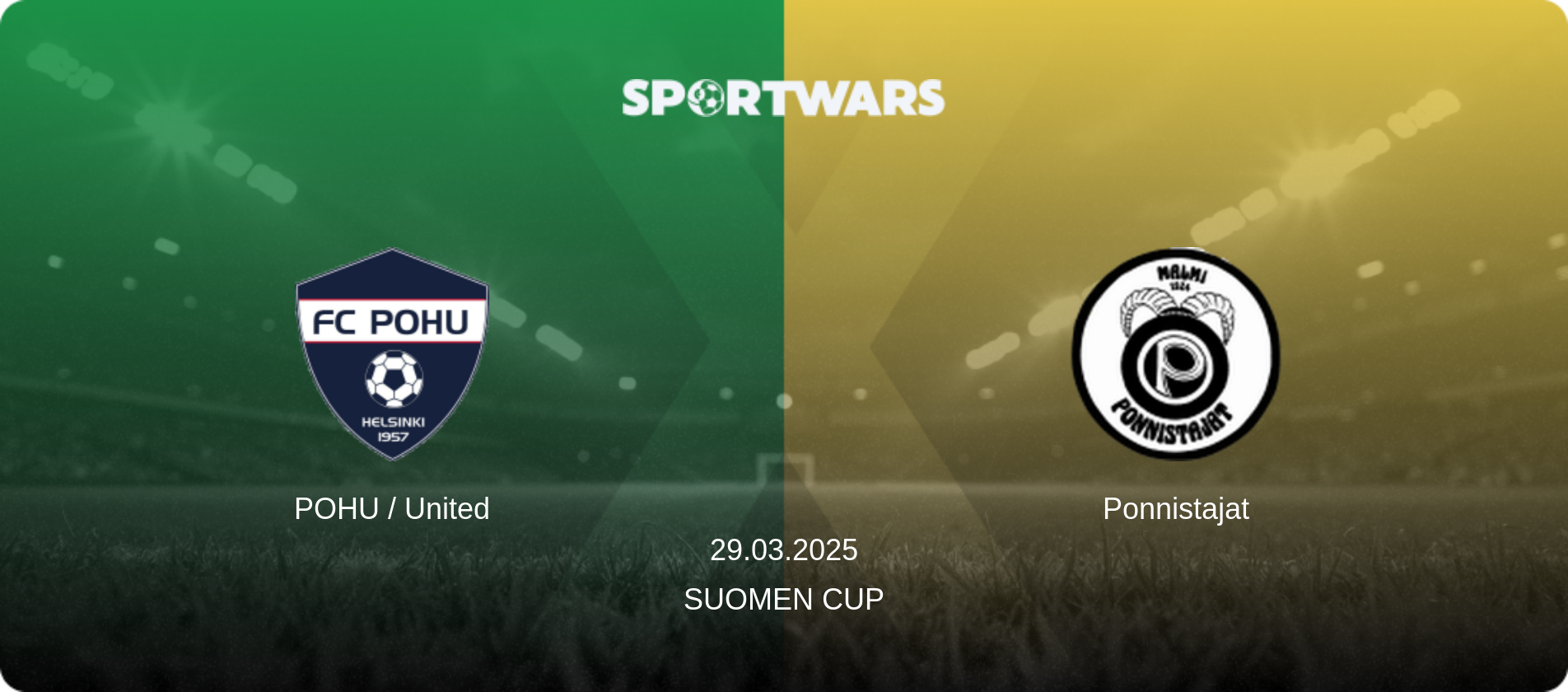 POHU / United — Ponnistajat, 29.03.2025 — Suomen Cup (match preview)