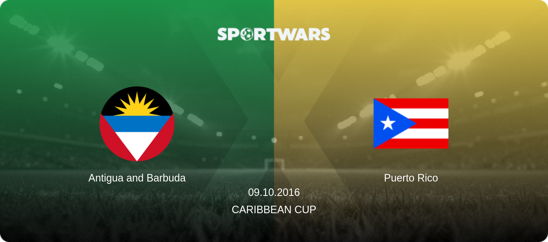 Antigua and Barbuda — Puerto Rico, 09.10.2016 — Caribbean Cup (match preview)