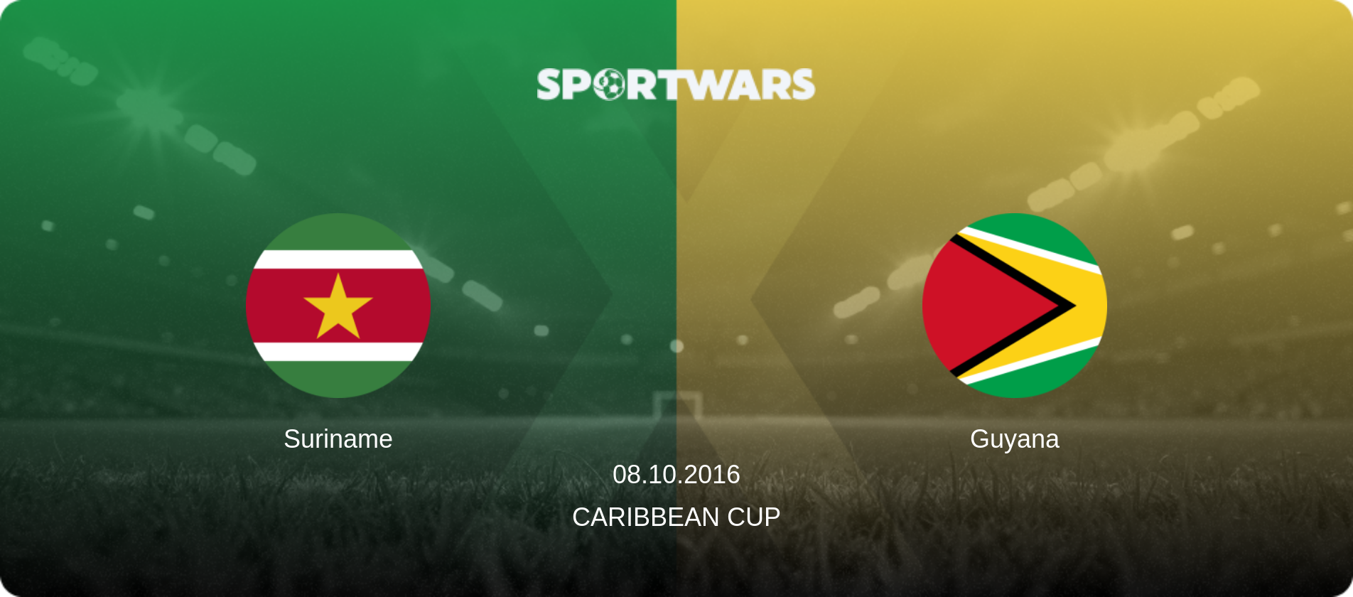 Suriname — Guyana, 08.10.2016 — Caribbean Cup (match preview)