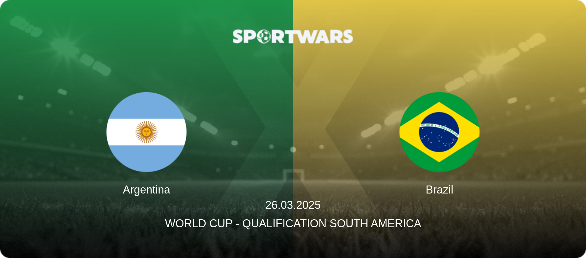 Argentina — Brazil, 26.03.2025 — World Cup - Qualification South America (match preview)