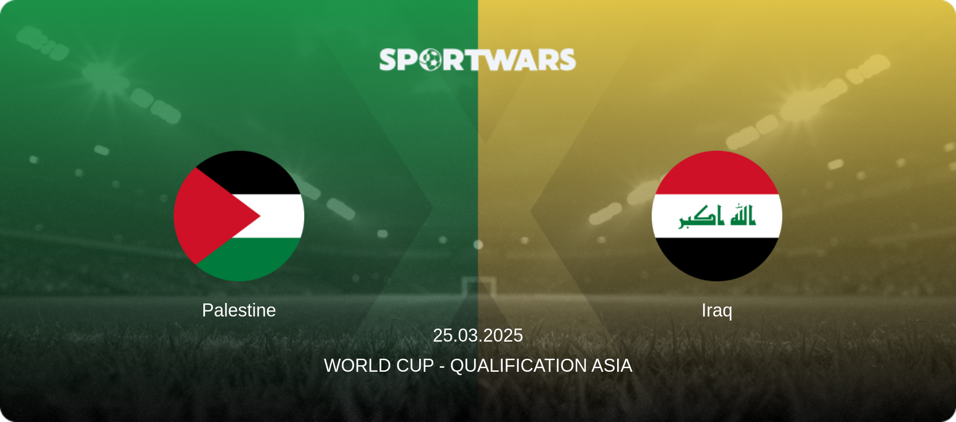 Palestine — Iraq, 25.03.2025 — World Cup - Qualification Asia (match preview)