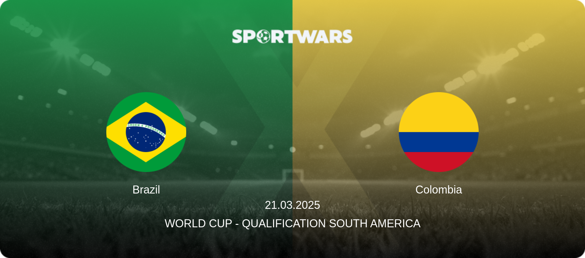 Brazil — Colombia, 21.03.2025 — World Cup - Qualification South America (match preview)