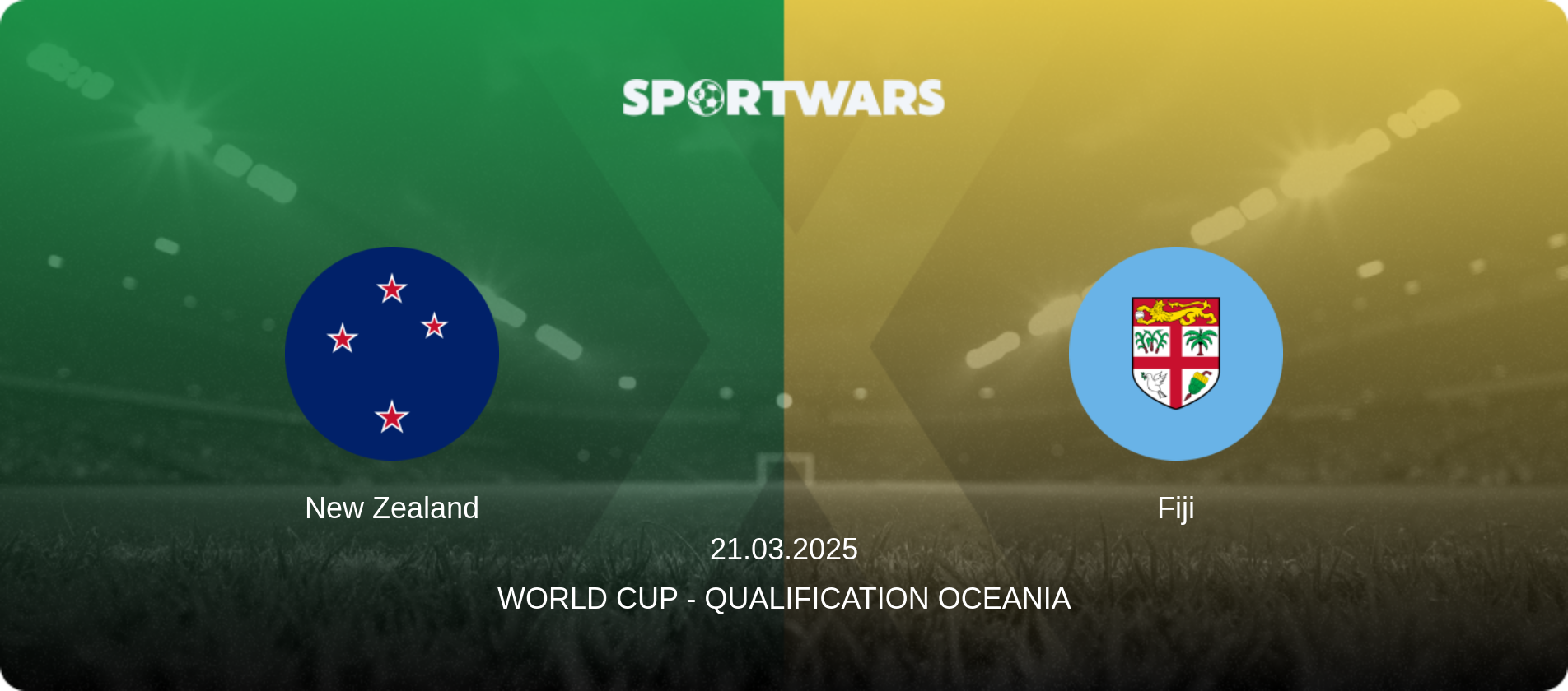 New Zealand — Fiji, 21.03.2025 — World Cup - Qualification Oceania (match preview)