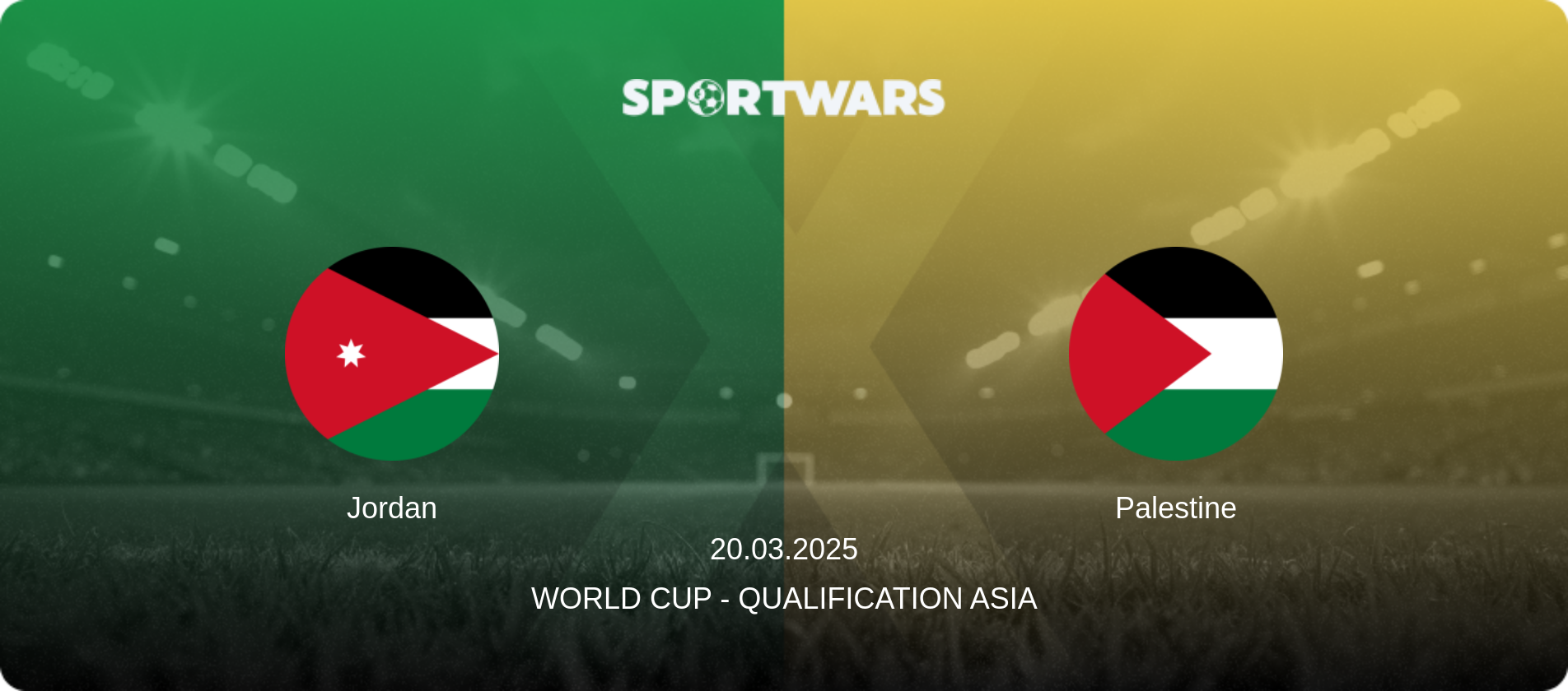 Jordan — Palestine, 20.03.2025 — World Cup - Qualification Asia (match preview)
