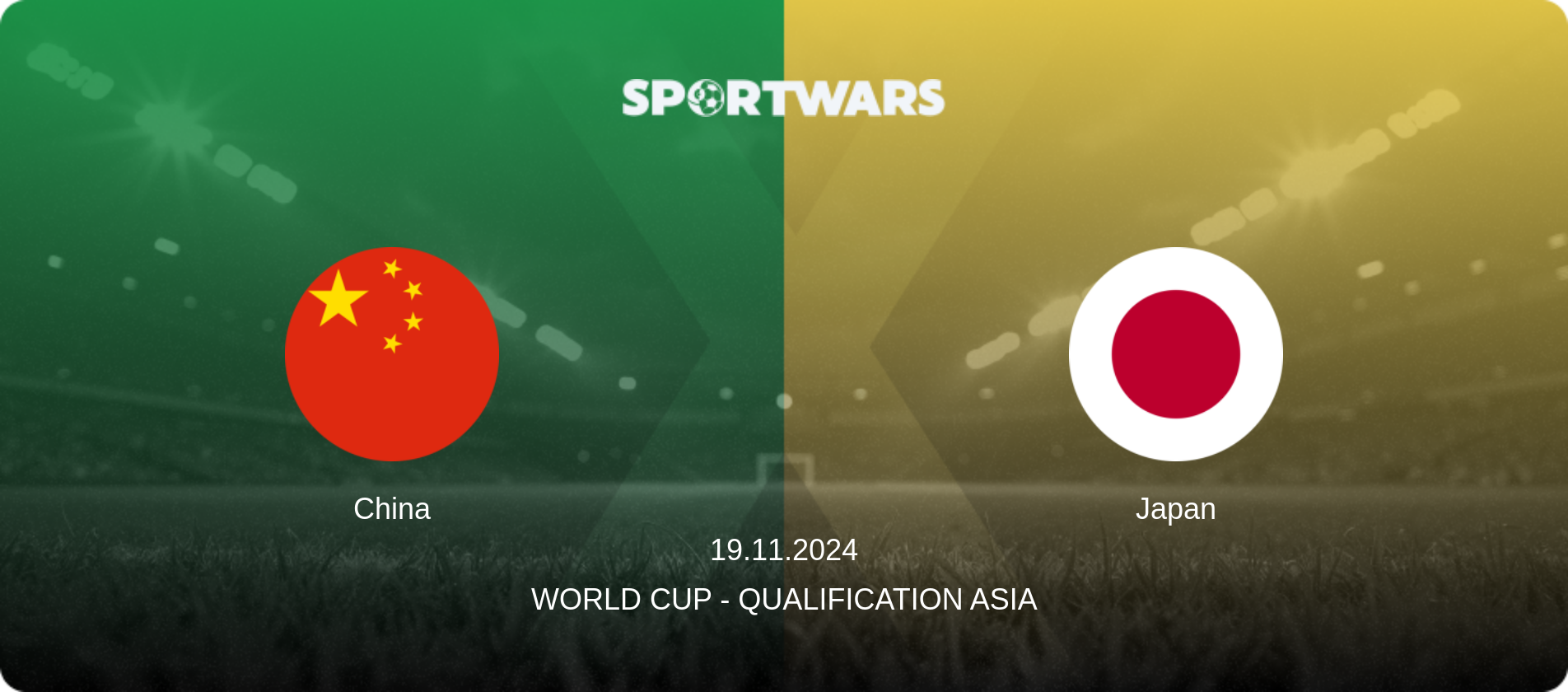 China — Japan, 19.11.2024 — World Cup - Qualification Asia (match preview)