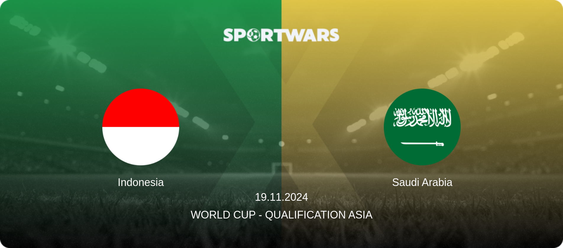 Indonesia — Saudi Arabia, 19.11.2024 — World Cup - Qualification Asia (match preview)
