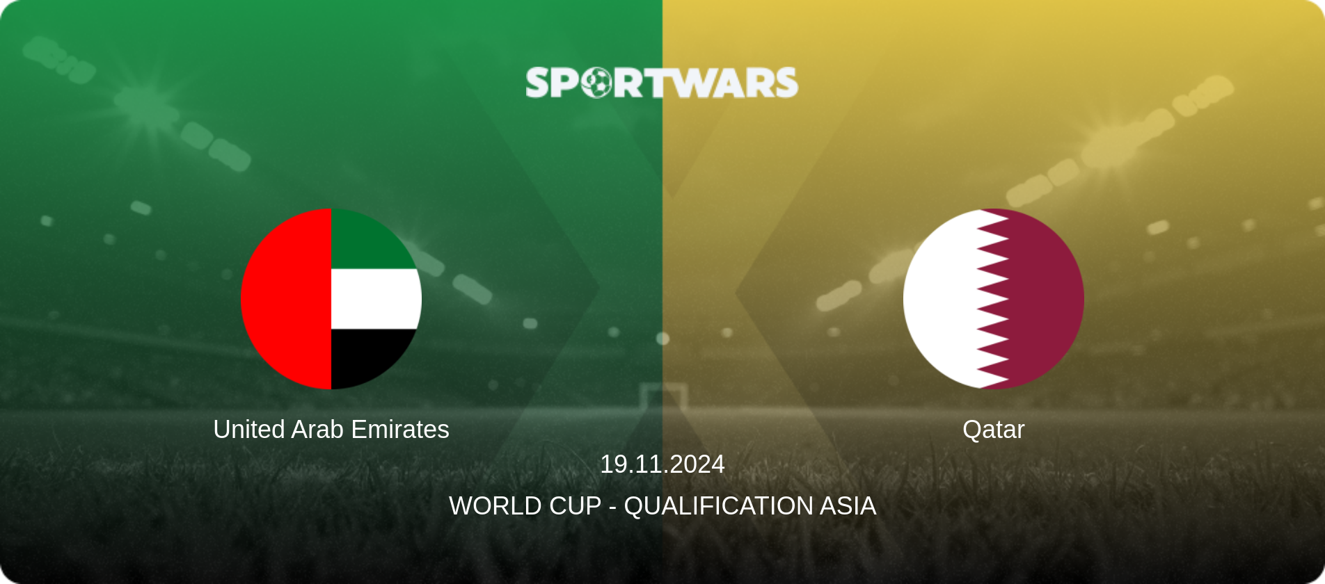 United Arab Emirates — Qatar, 19.11.2024 — World Cup - Qualification Asia (match preview)