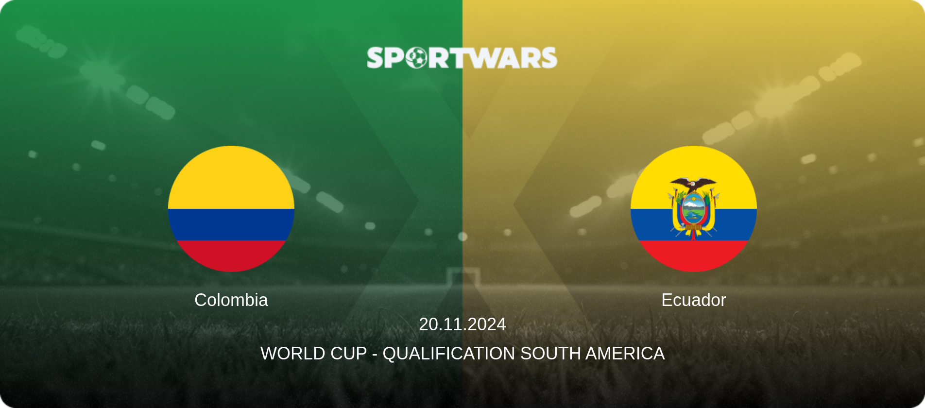 Colombia — Ecuador, 20.11.2024 — World Cup - Qualification South America (match preview)