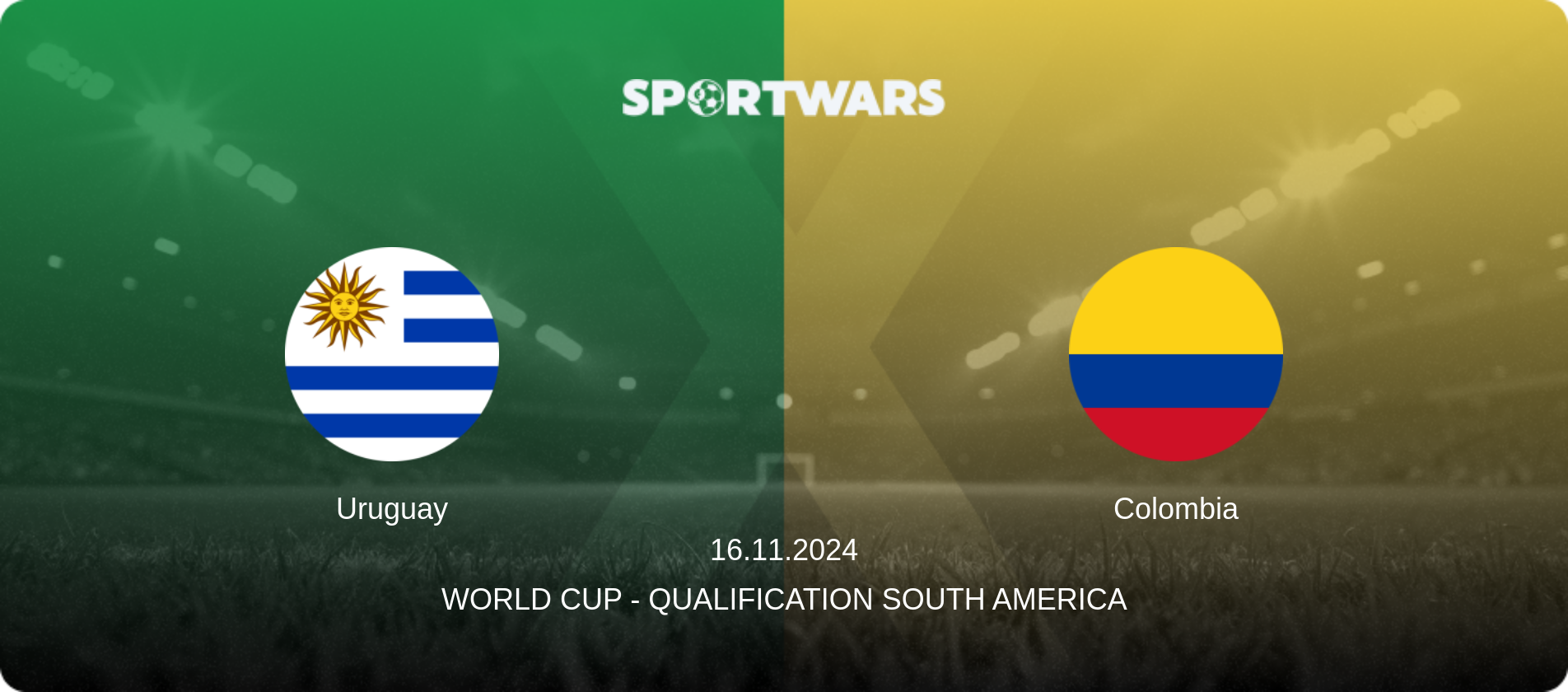 Uruguay — Colombia, 16.11.2024 — World Cup - Qualification South America (match preview)