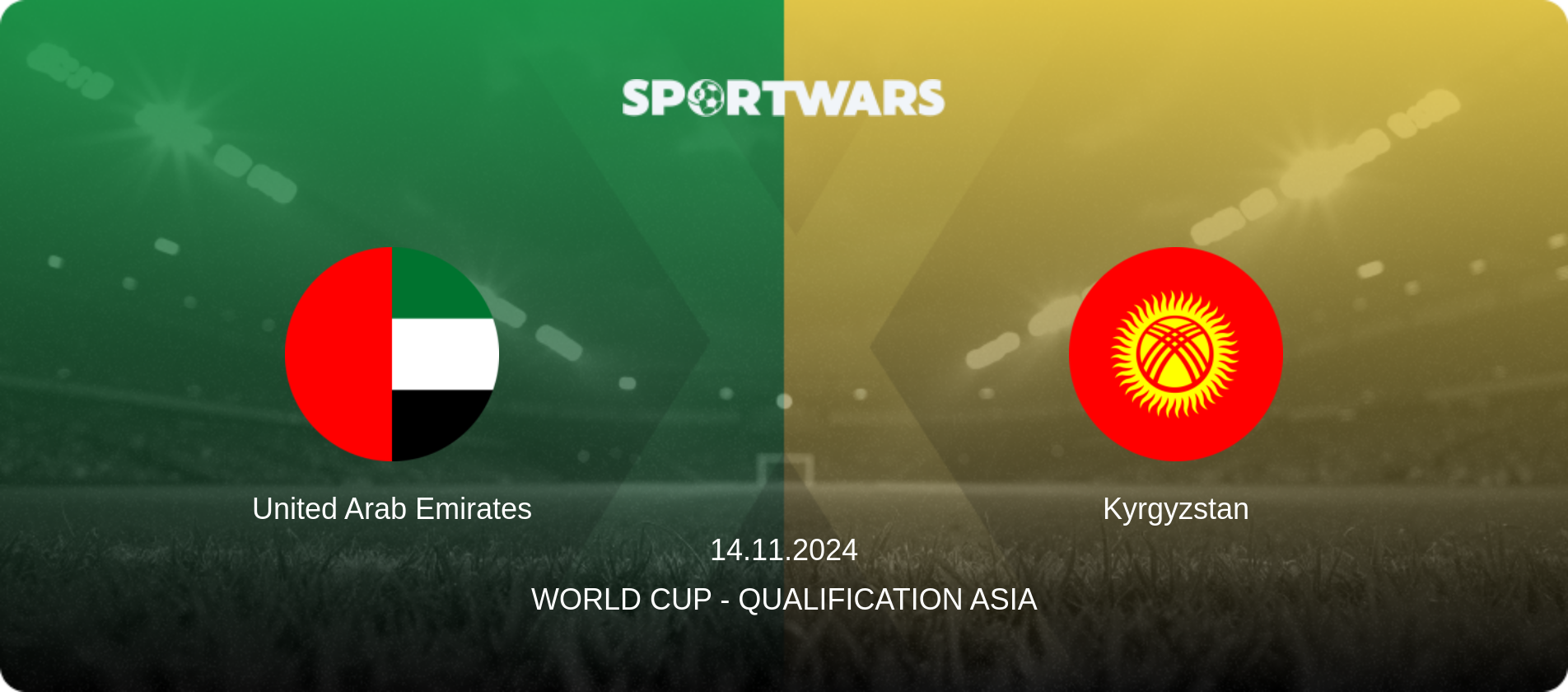 United Arab Emirates — Kyrgyzstan, 14.11.2024 — World Cup - Qualification Asia (match preview)