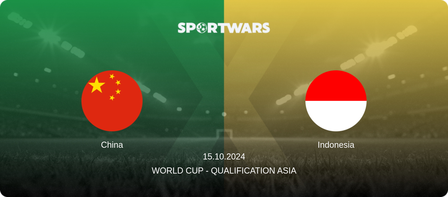 China — Indonesia, 15.10.2024 — World Cup - Qualification Asia (match preview)