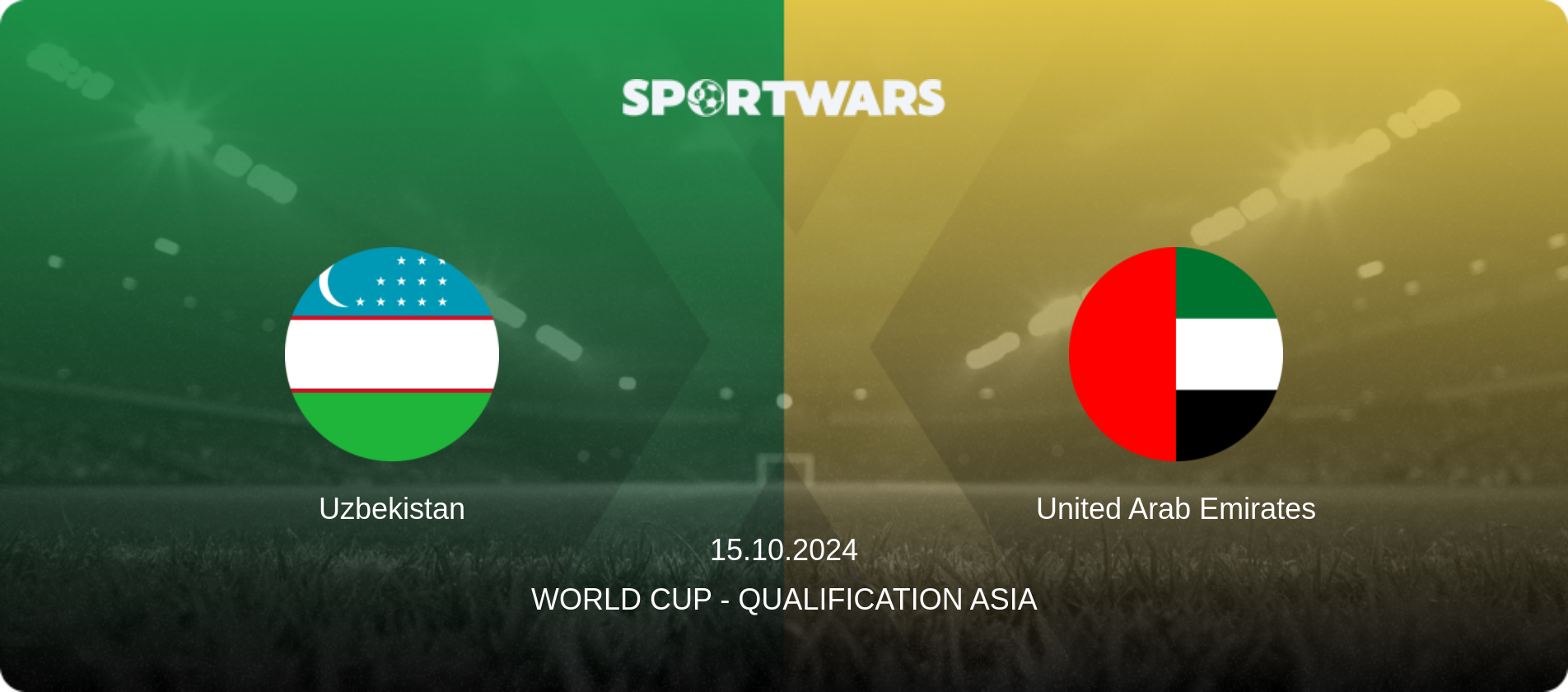 Uzbekistan — United Arab Emirates, 15.10.2024 — World Cup - Qualification Asia (match preview)