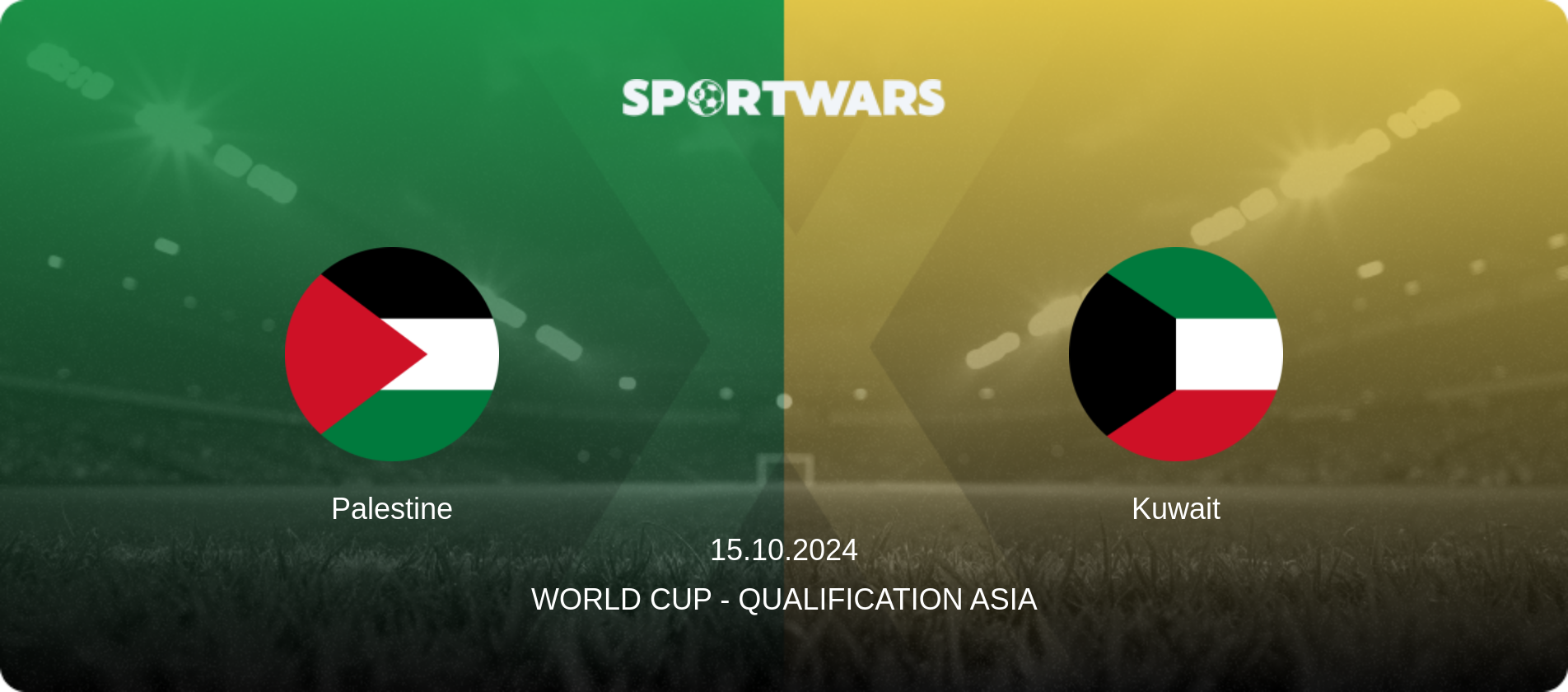 Palestine — Kuwait, 15.10.2024 — World Cup - Qualification Asia (match preview)