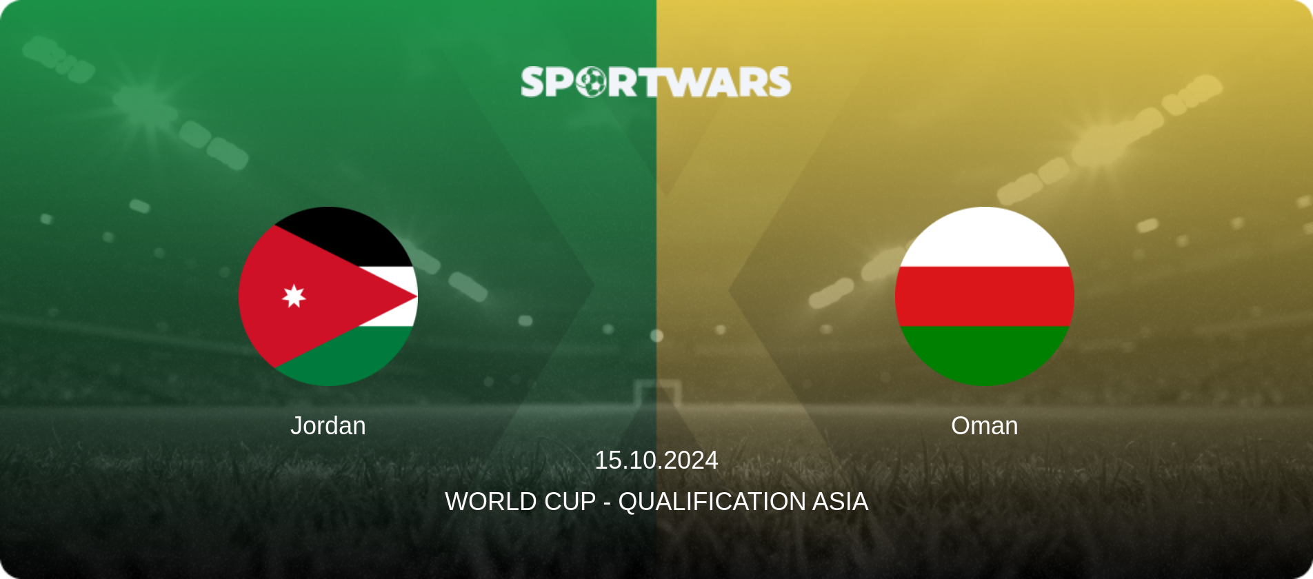 Jordan — Oman, 15.10.2024 — World Cup - Qualification Asia (match preview)