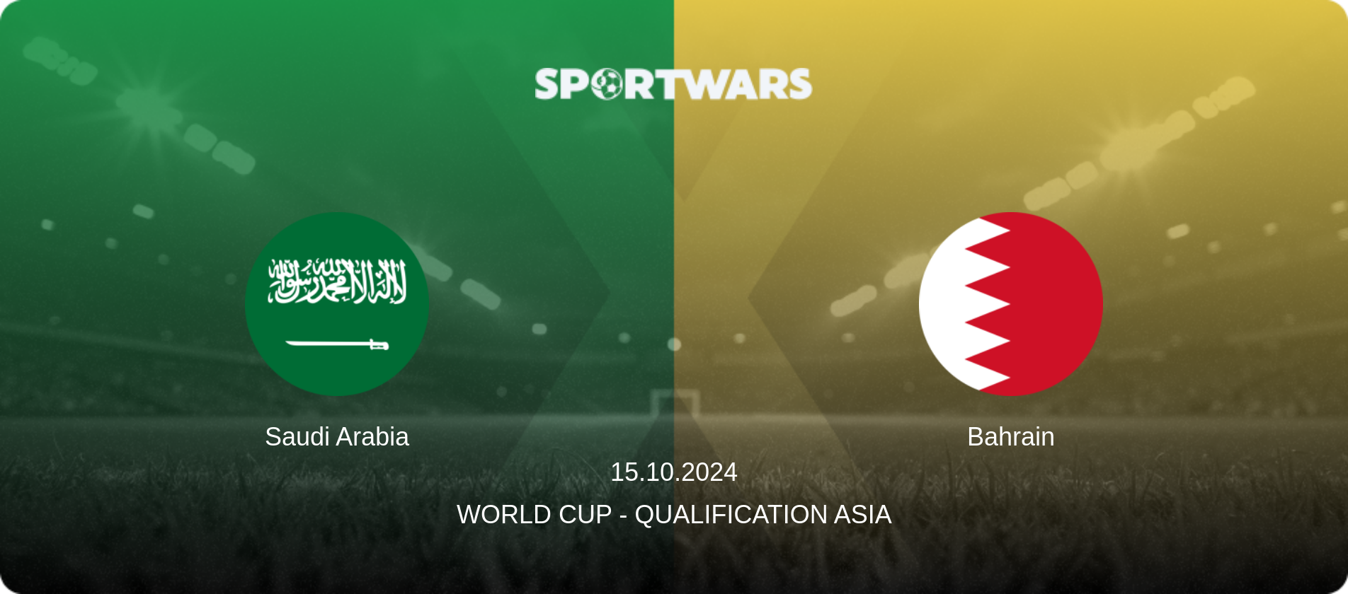 Saudi Arabia — Bahrain, 15.10.2024 — World Cup - Qualification Asia (match preview)