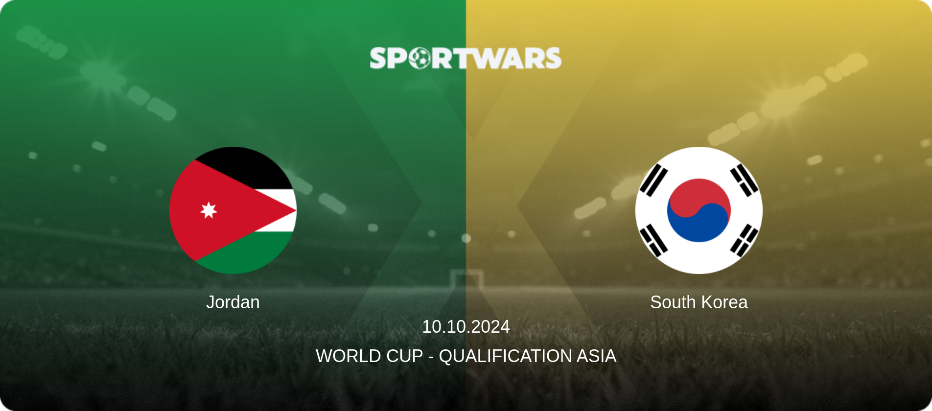 Jordan — South Korea, 10.10.2024 — World Cup - Qualification Asia (match preview)