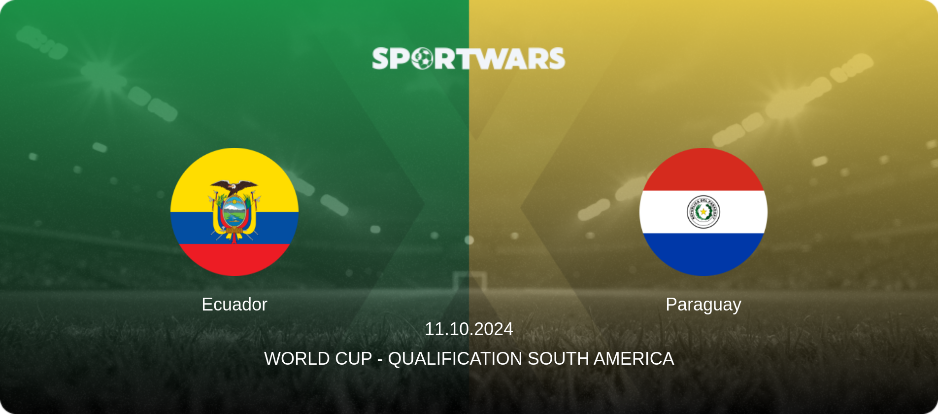 Ecuador — Paraguay, 11.10.2024 — World Cup - Qualification South America (match preview)