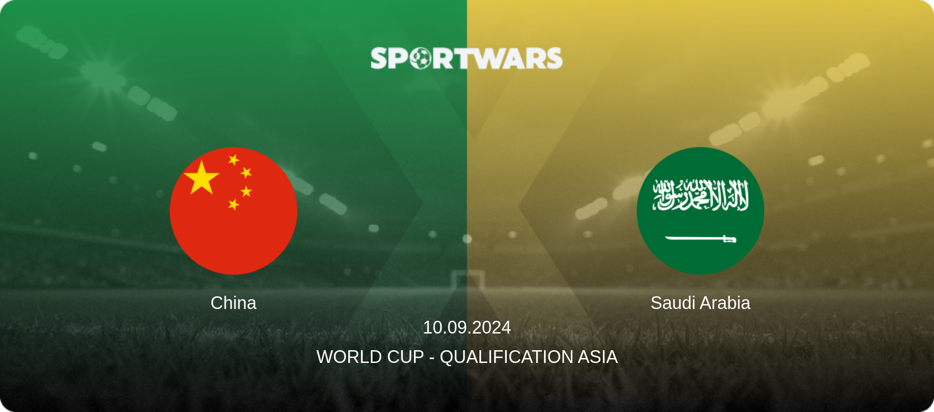 China — Saudi Arabia, 10.09.2024 — World Cup - Qualification Asia (match preview)