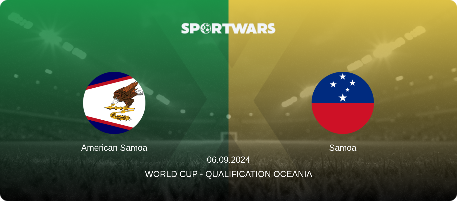 American Samoa — Samoa, 06.09.2024 — World Cup - Qualification Oceania (match preview)
